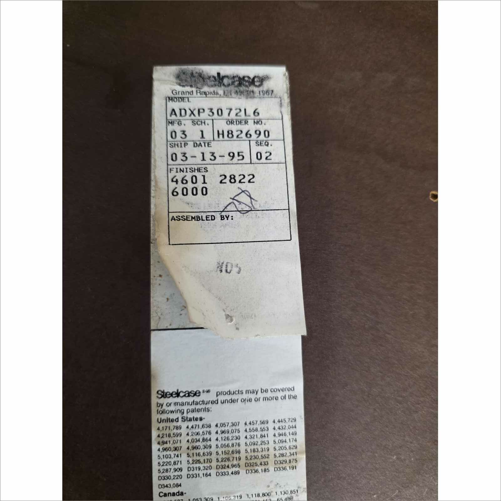 Steelcase Ellipse Desk ADXP3072L6 30x72 w/ Hanging Pedestal & SitOnIt Sona Chair 5723