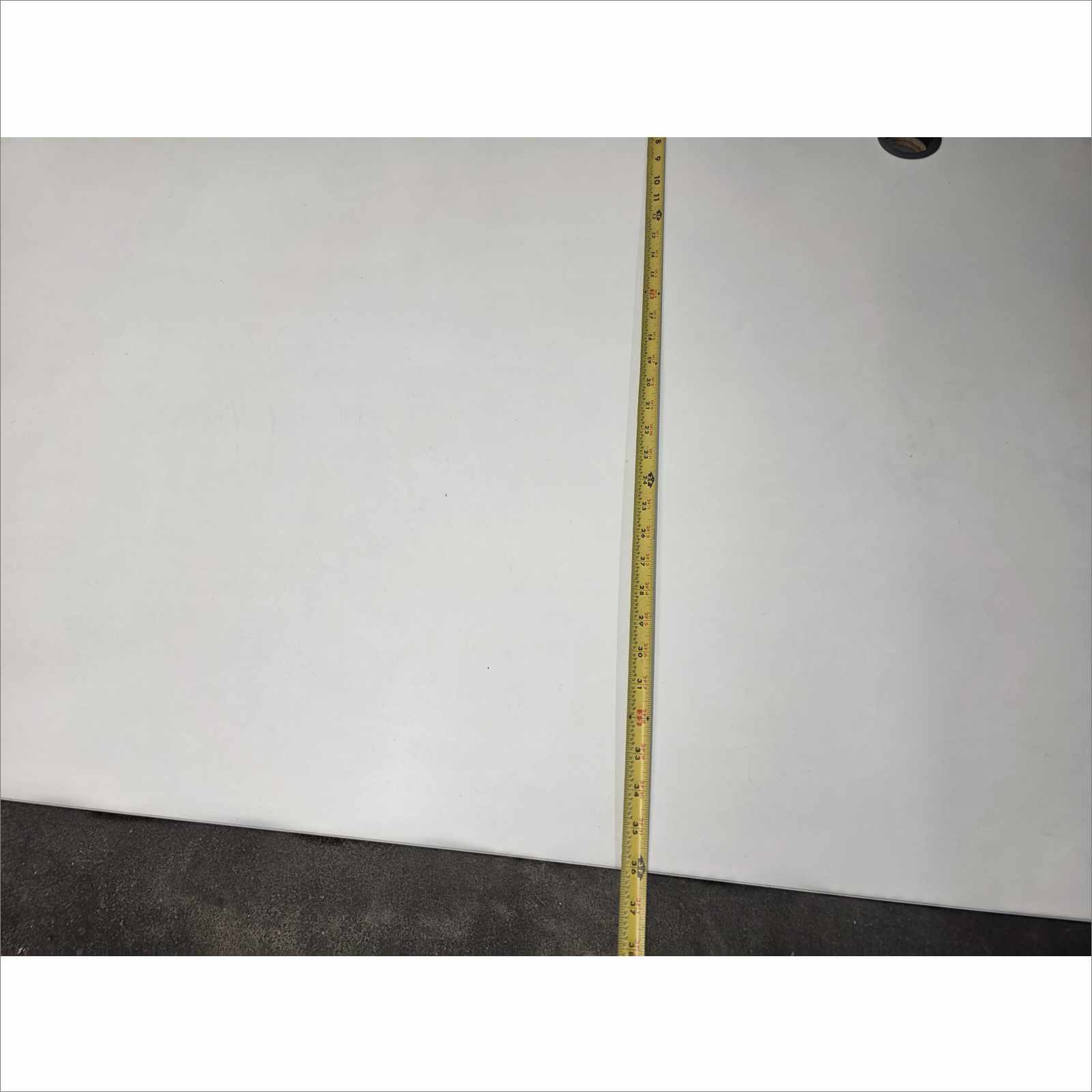 Steelcase 84×36 Laminate Work Table RATCL3672F with Silver Legs – White