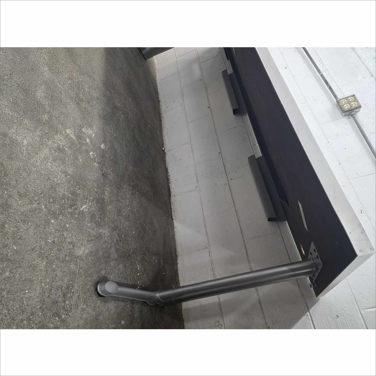 Steelcase 84×36 Laminate Work Table RATCL3672F with Silver Legs – White