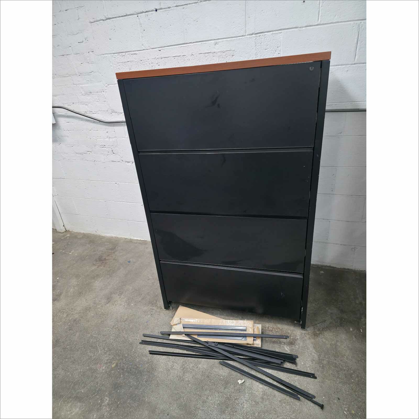 Celadon Sleeper Sofa Set w/ Desk Chair & File Cabinet – Office Furniture Lot