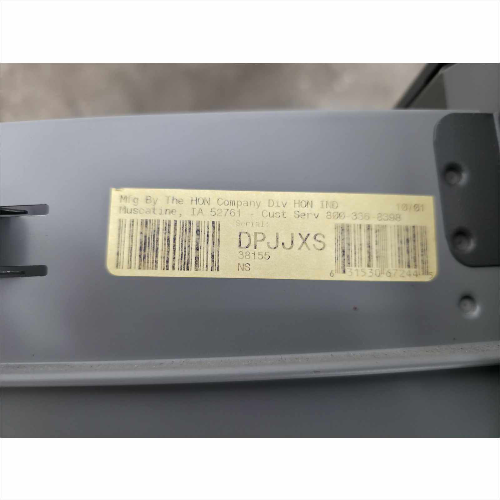 HON 38000 Series Double Pedestal Desk, 60" x 30" x 29.5", Mahogany/Charcoal (38155NS)