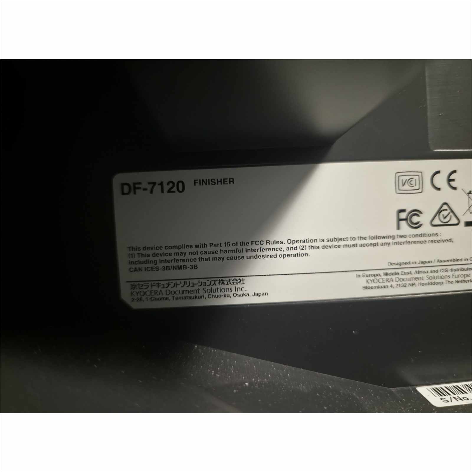 Kyocera TaskAlfa 5053ci A3 Color Laser MFP Copier Printer Scanner 50 ppm – w/ DF-7120 Finisher, PF-7110 Paper Feeder, DP-7160 Scanner