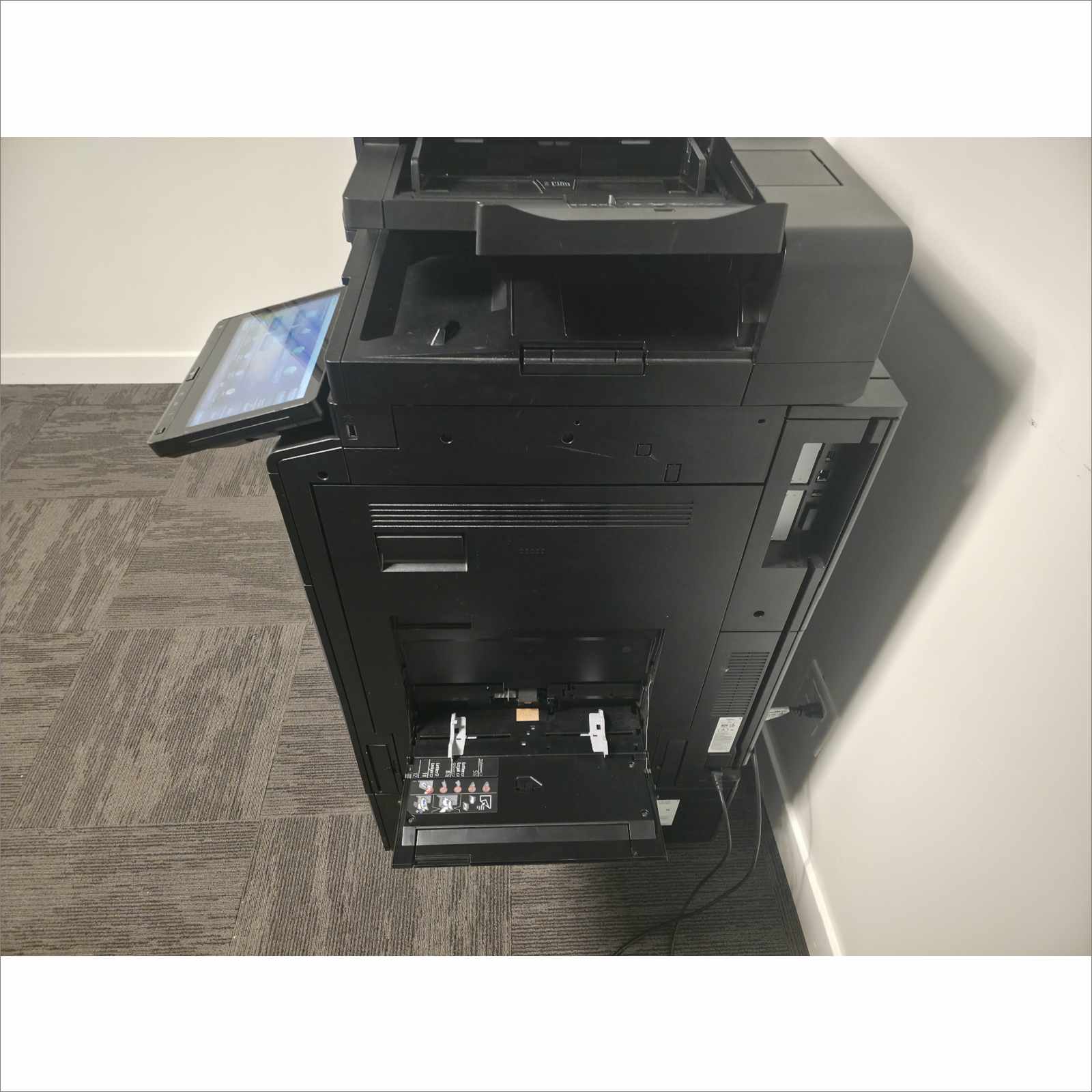 Kyocera TaskAlfa 5053ci A3 Color Laser MFP Copier Printer Scanner 50 ppm – w/ DF-7120 Finisher, PF-7110 Paper Feeder, DP-7160 Scanner