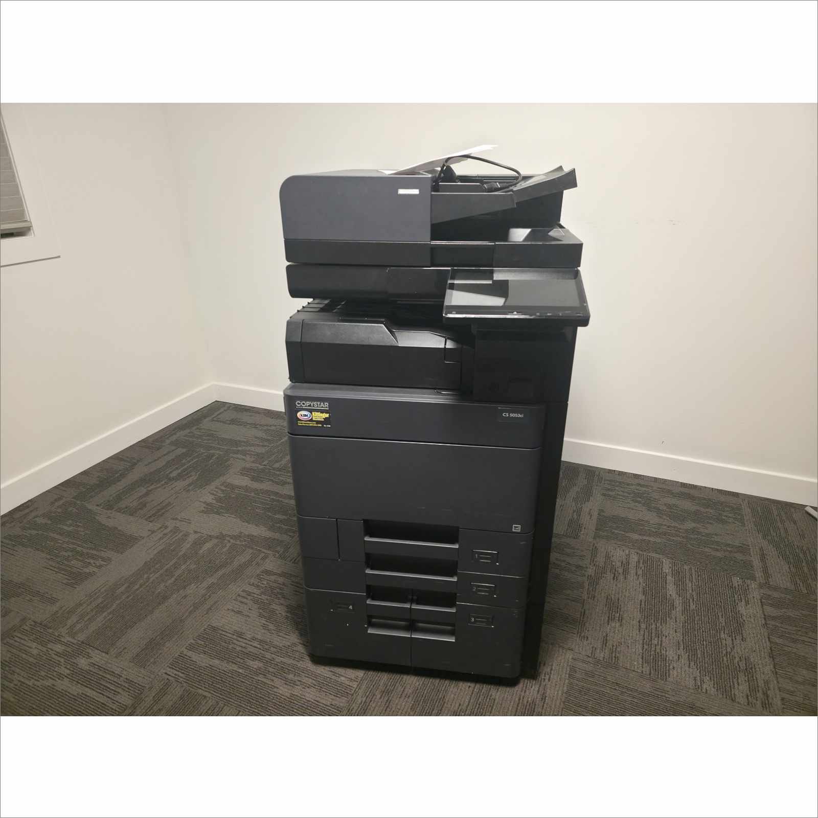 Kyocera TaskAlfa 5053ci A3 Color Laser MFP Copier Printer Scanner 50 ppm – w/ DF-7120 Finisher, PF-7110 Paper Feeder, DP-7160 Scanner - Image 8