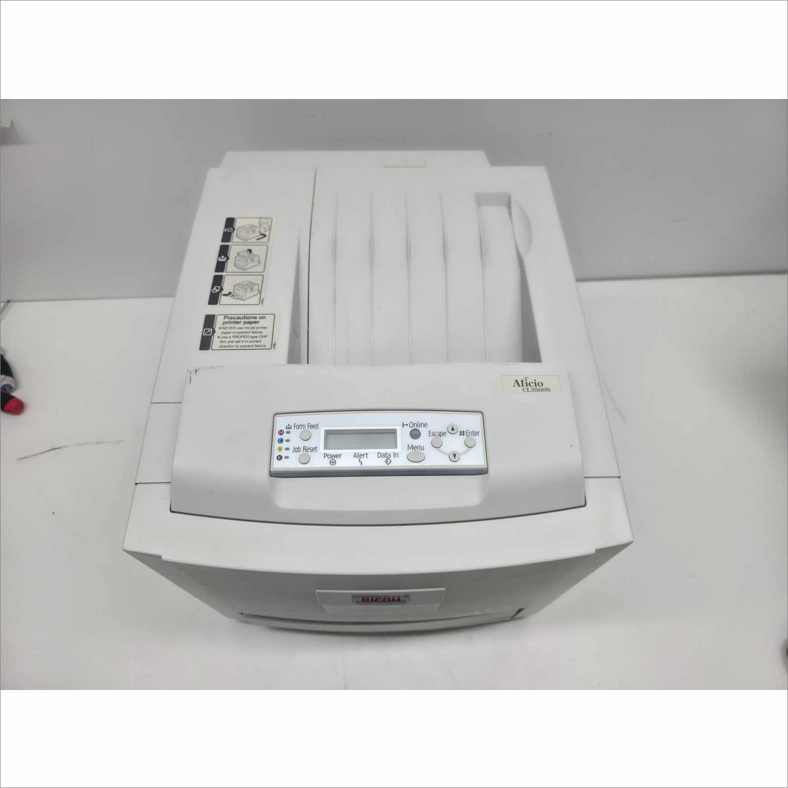 Pallet of 14x Tested Color Laser Printers – HP LaserJet Enterprise / Pro / Ricoh – Working Lot