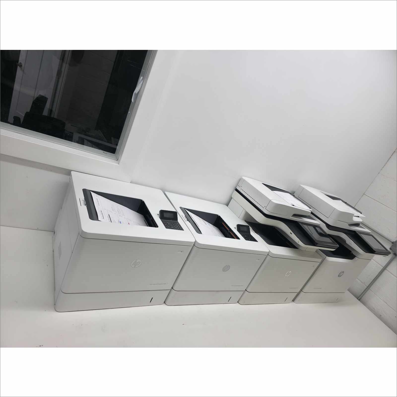 Pallet of 14x Tested Color Laser Printers – HP LaserJet Enterprise / Pro / Ricoh – Working Lot