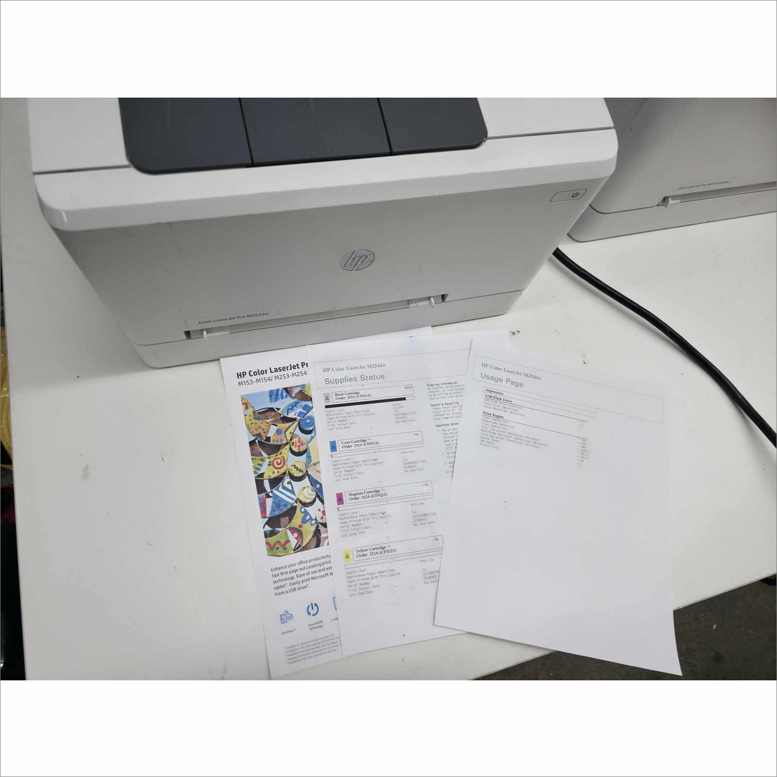 Pallet of 14x Tested Color Laser Printers – HP LaserJet Enterprise / Pro / Ricoh – Working Lot