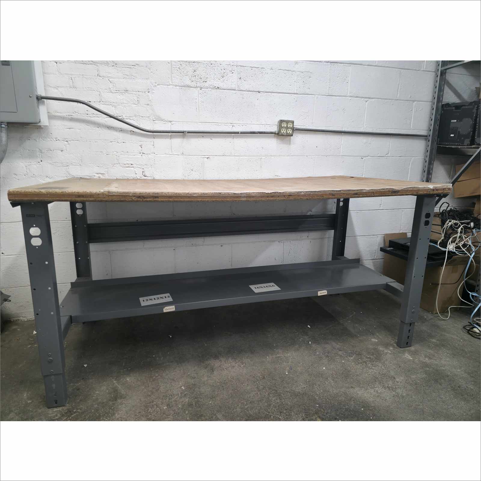 ULINE Industrial Packing Table 72x36 Composite Wood Top Heavy-Duty Workbench