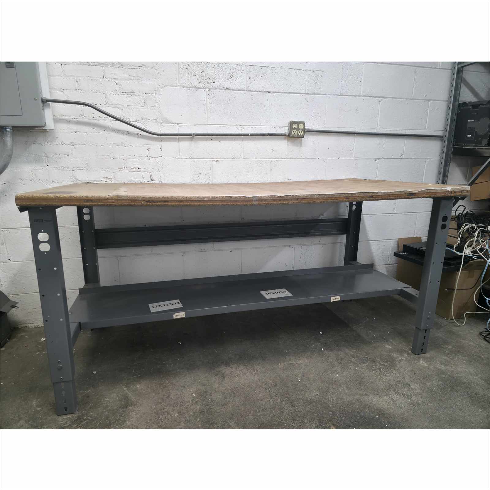 ULINE 72x36 Packing Table w/ Air Cushion Machine & 2 Bubble Wrap Rolls