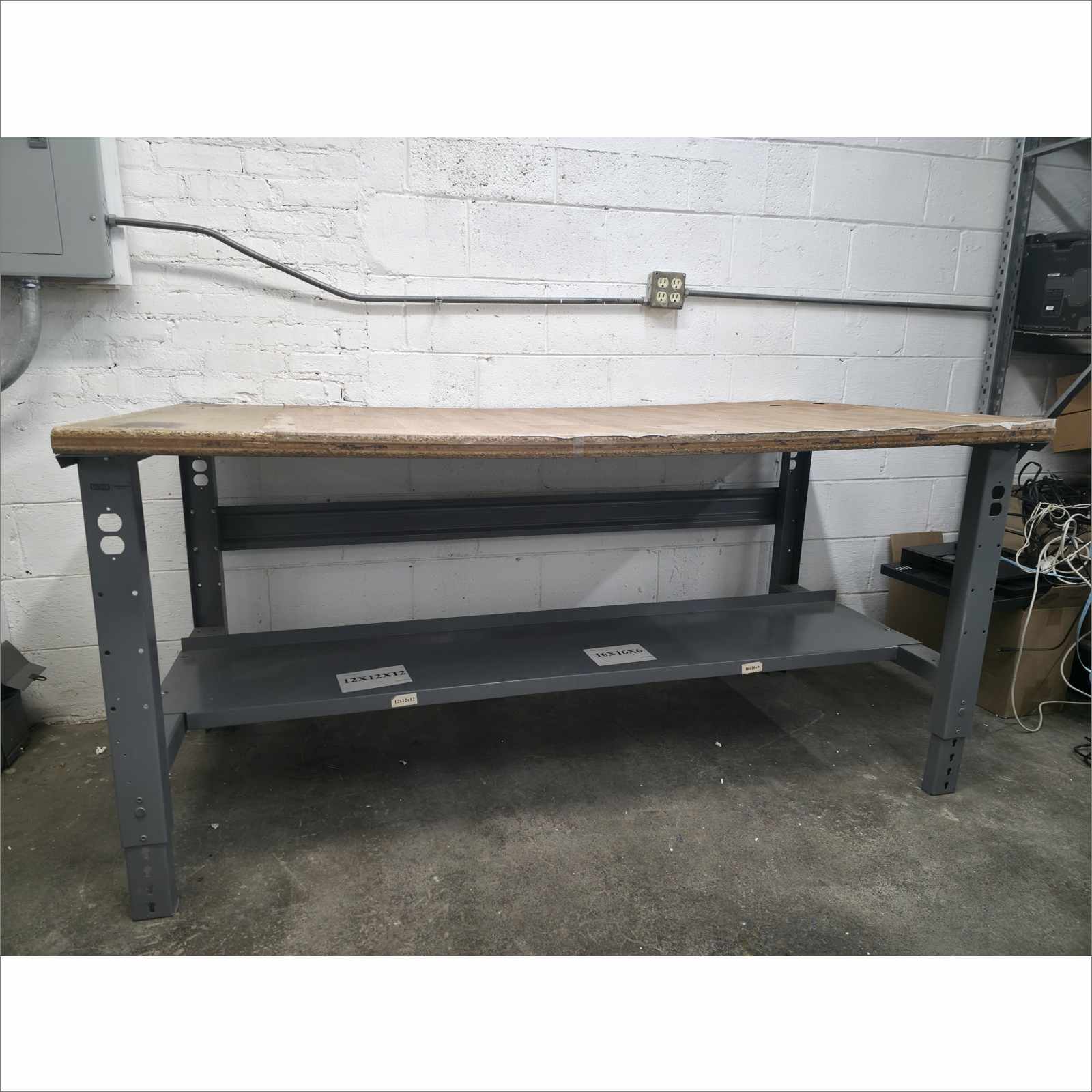 ULINE Industrial Packing Table 72x36 Composite Wood Top Heavy-Duty Workbench