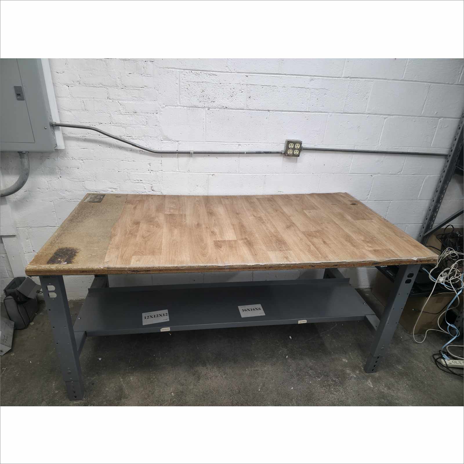ULINE Industrial Packing Table 72x36 Composite Wood Top Heavy-Duty Workbench
