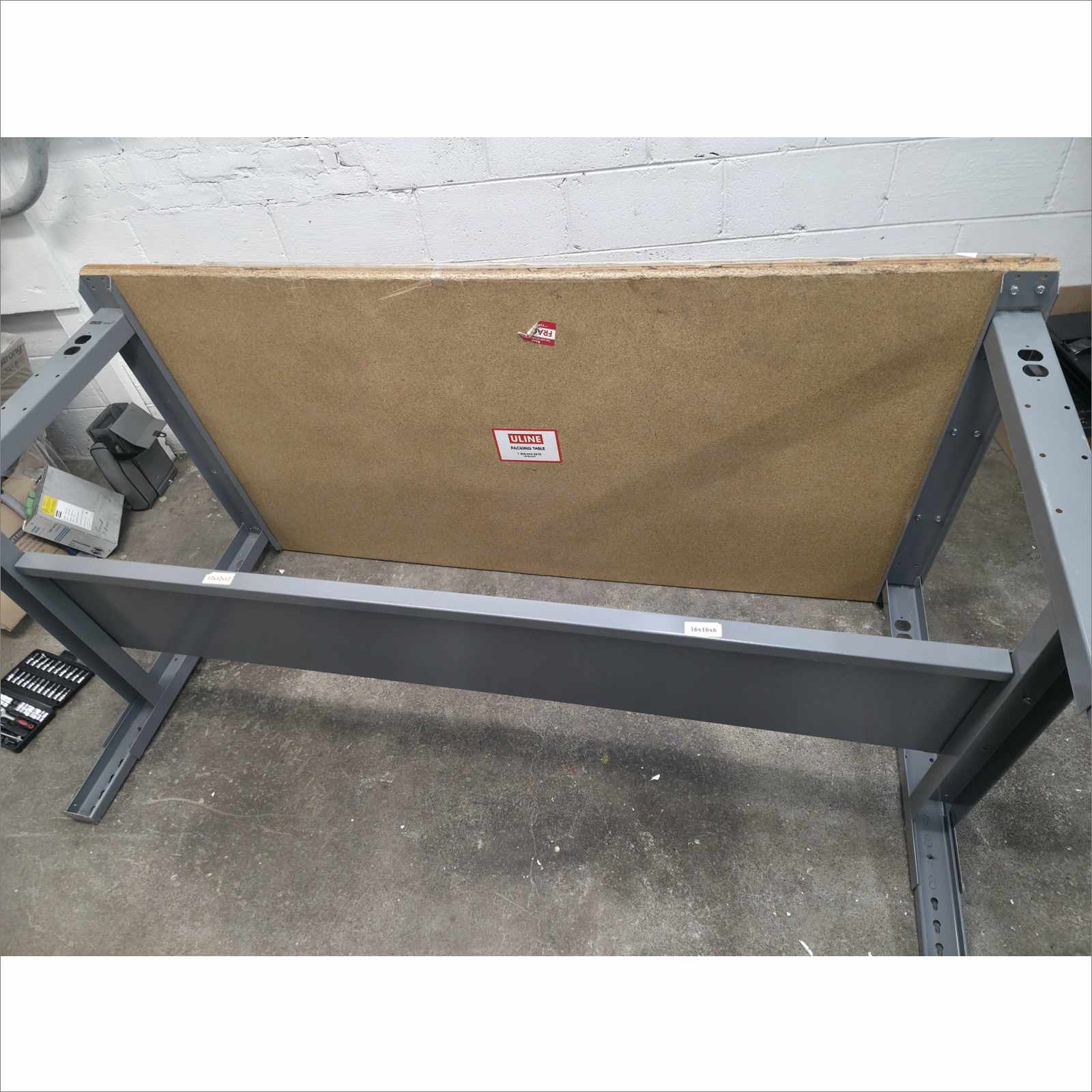 ULINE 72x36 Packing Table w/ Air Cushion Machine & 2 Bubble Wrap Rolls