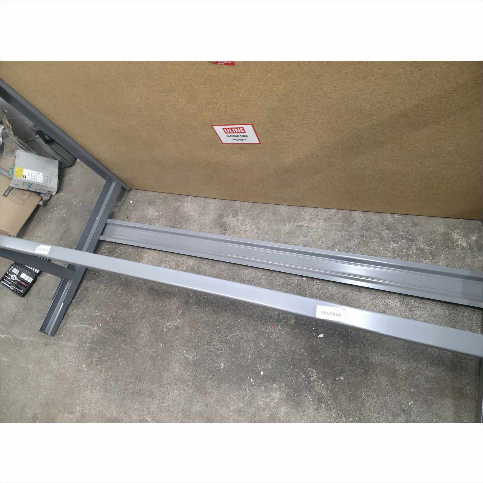 ULINE 72x36 Packing Table w/ Air Cushion Machine & 2 Bubble Wrap Rolls